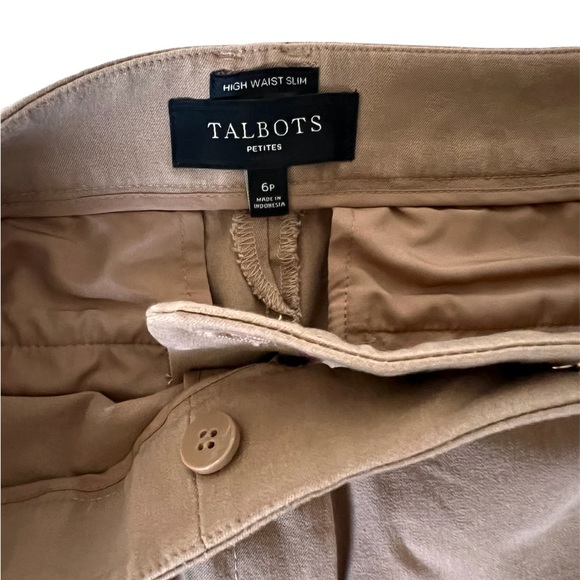 Talbots High Waisted Slim Leg Trousers - Picture 3 of 6
